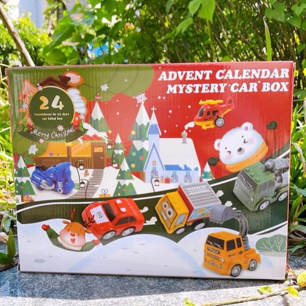 Hộp quà Giáng Sinh 24 xe ô tô