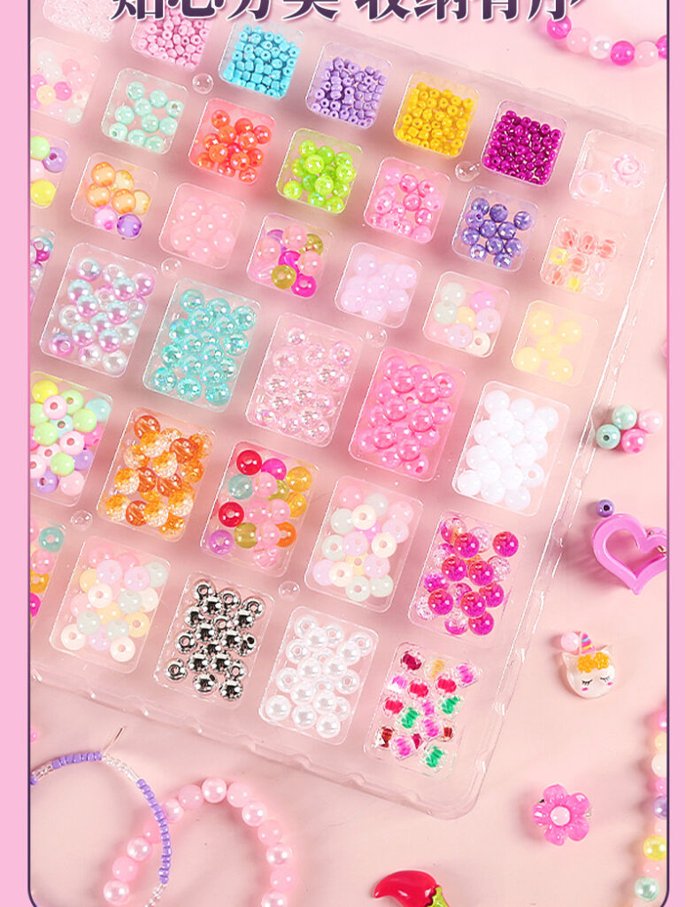 HỘP PHỤ KIỆN 4in1 HANDMADE DIY LÀM TRANG SỨC CHO BÉ CỰC ĐÁNG YÊU