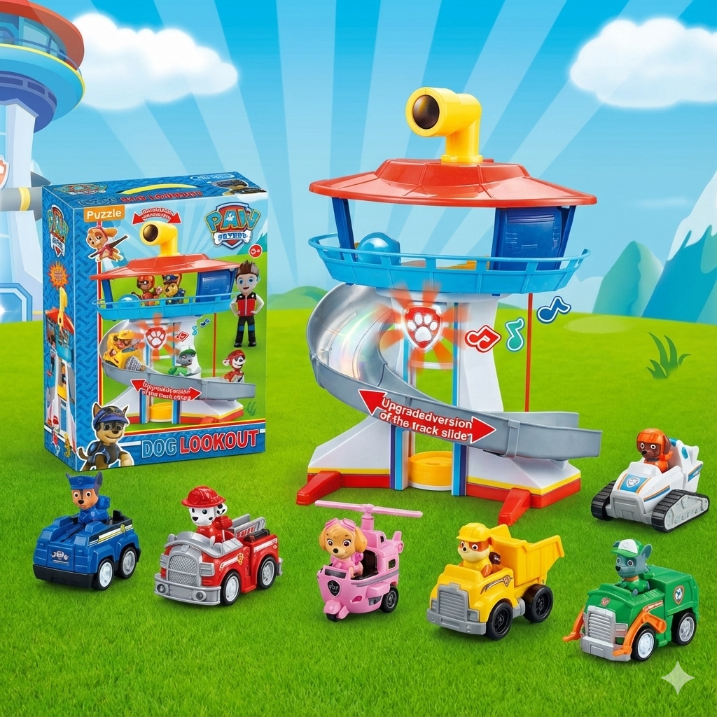 Bộ mô hình Đài quan sát chó cứu hộ