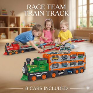 Bộ xe lửa đường đua 2in1: