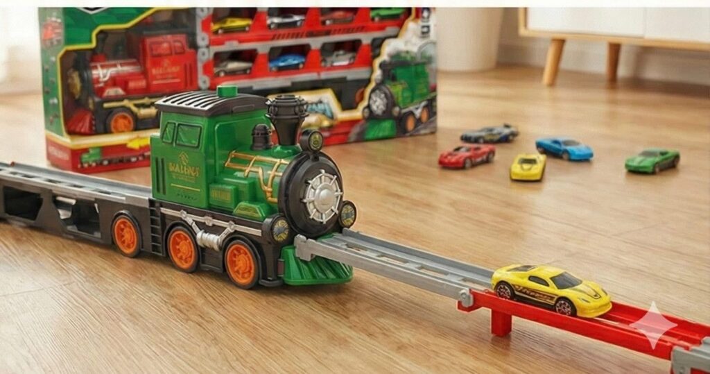 Bộ xe lửa đường đua 2in1: