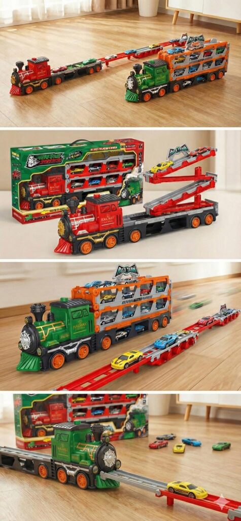 Bộ xe lửa đường đua 2in1: