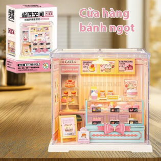 MÔ HÌNH LẮP GHÉP DIY PHÒNG BẾP, TIỆM BÁNH VÀ PHÒNG NGỦ: