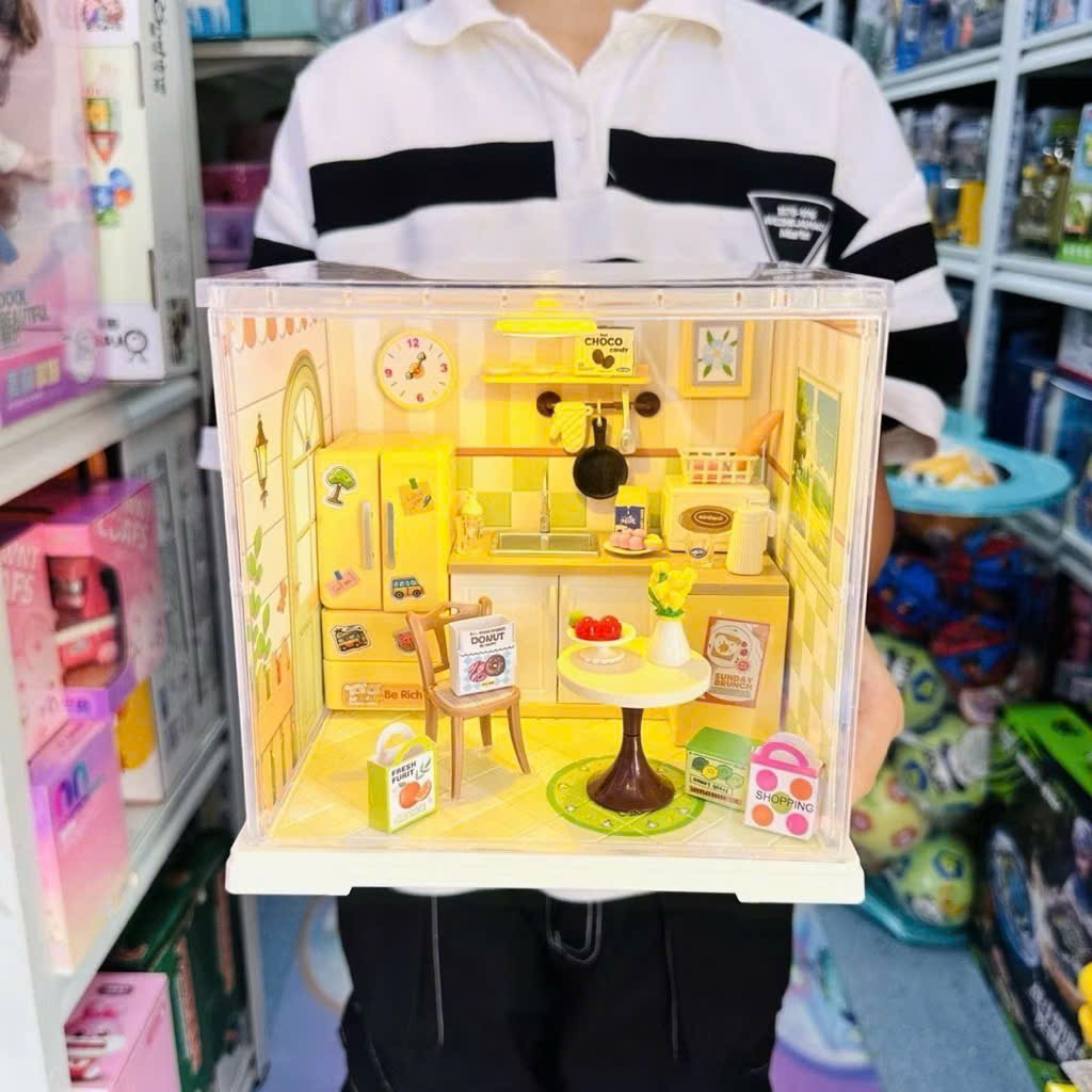 MÔ HÌNH LẮP GHÉP DIY PHÒNG BẾP, TIỆM BÁNH VÀ PHÒNG NGỦ: