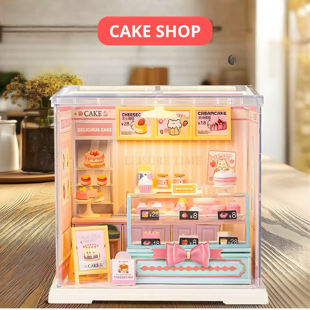 MÔ HÌNH LẮP GHÉP DIY PHÒNG BẾP, TIỆM BÁNH VÀ PHÒNG NGỦ: