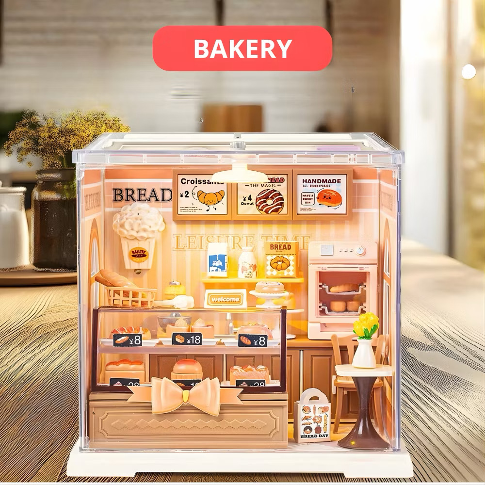 MÔ HÌNH LẮP GHÉP DIY PHÒNG BẾP, TIỆM BÁNH VÀ PHÒNG NGỦ: