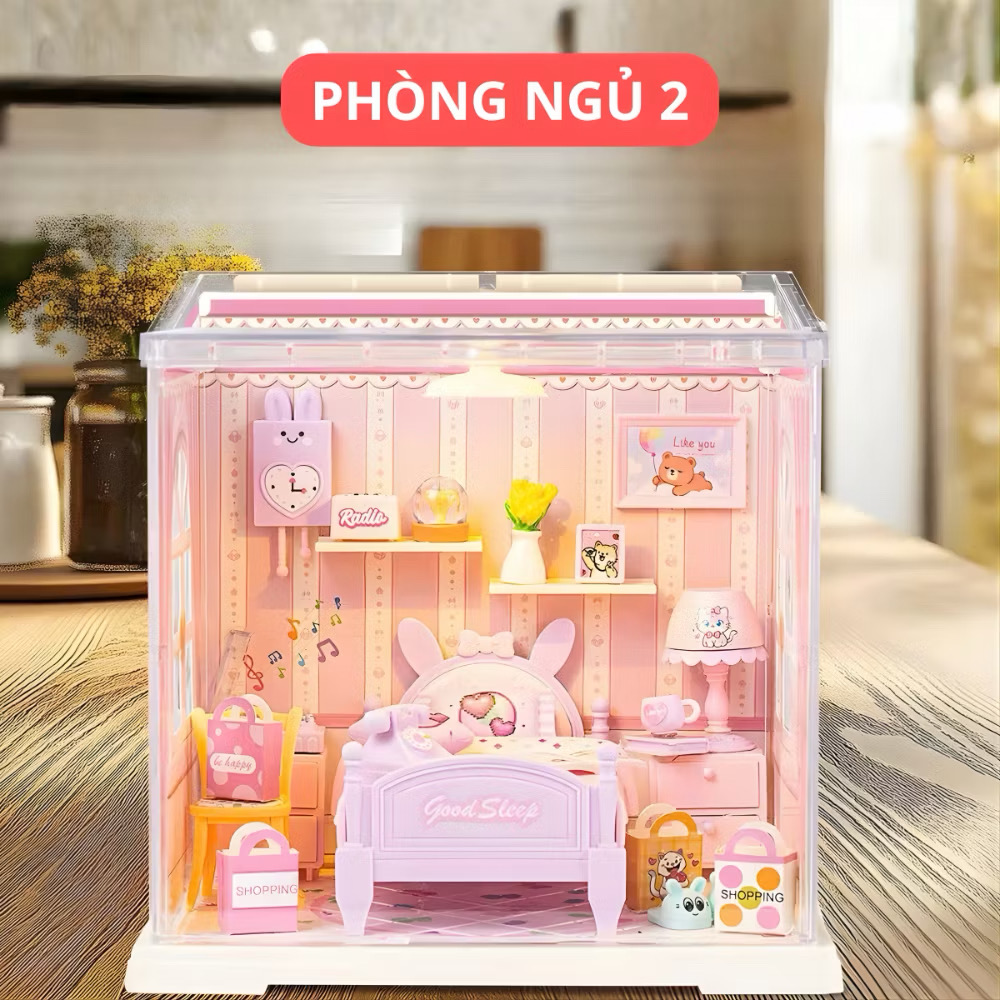 MÔ HÌNH LẮP GHÉP DIY PHÒNG BẾP, TIỆM BÁNH VÀ PHÒNG NGỦ: