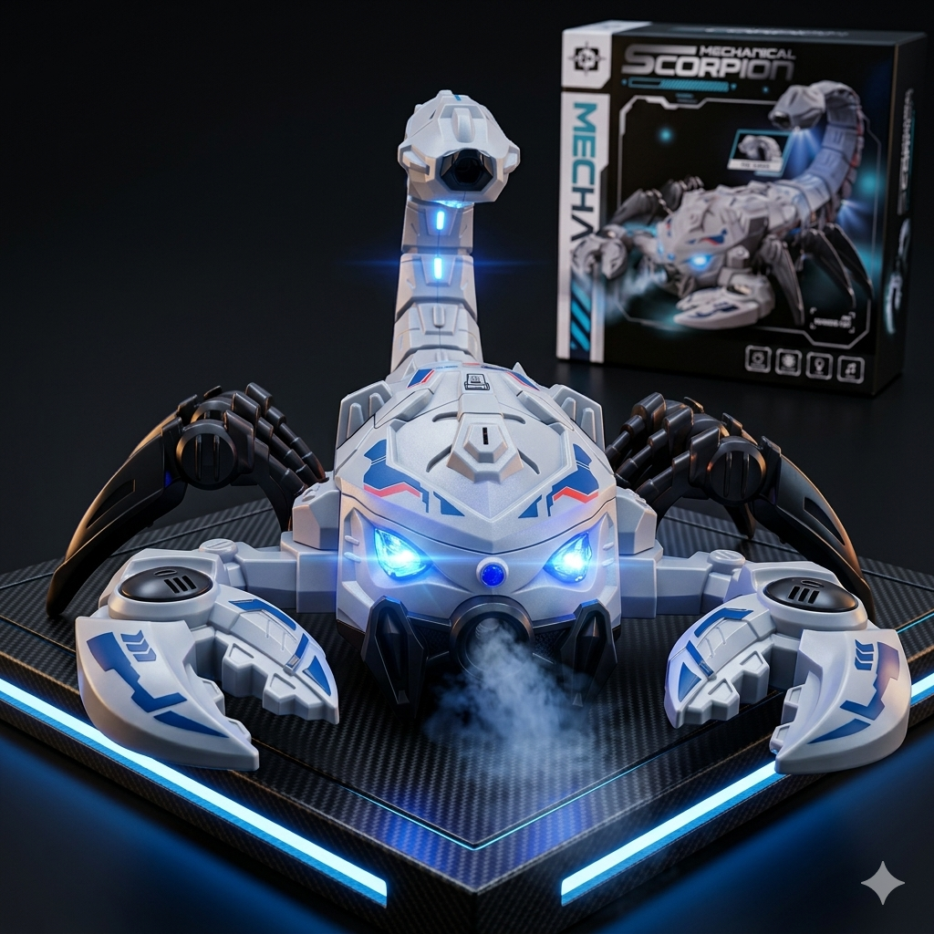 Mô hình bò cạp to phun khói