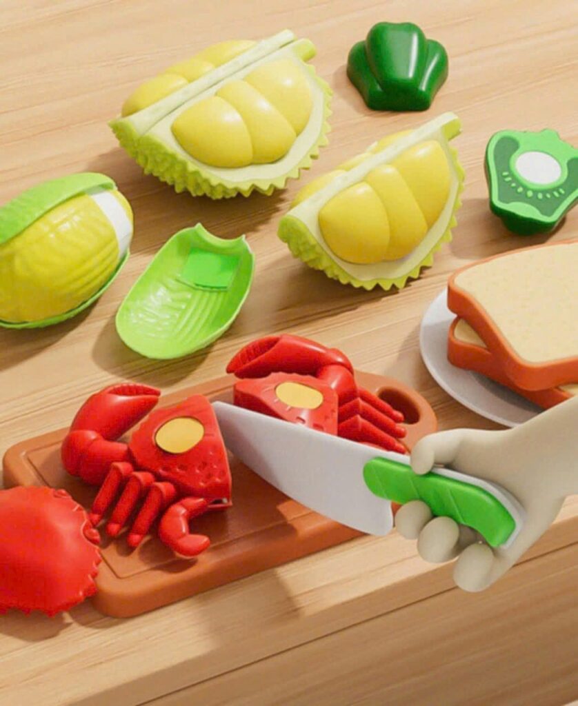 Bộ đồ chơi cắt trái cây hộp quả táo
