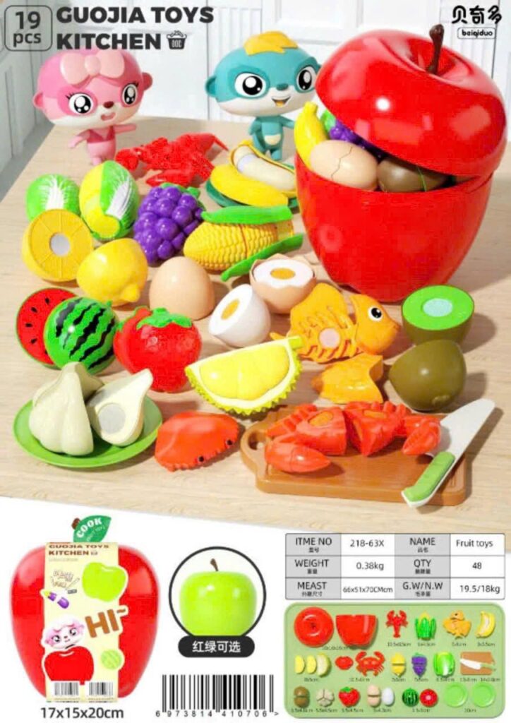Bộ đồ chơi cắt trái cây hộp quả táo