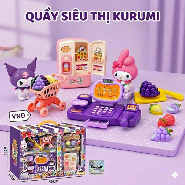 Mô hình quầy siêu thị Kuromi