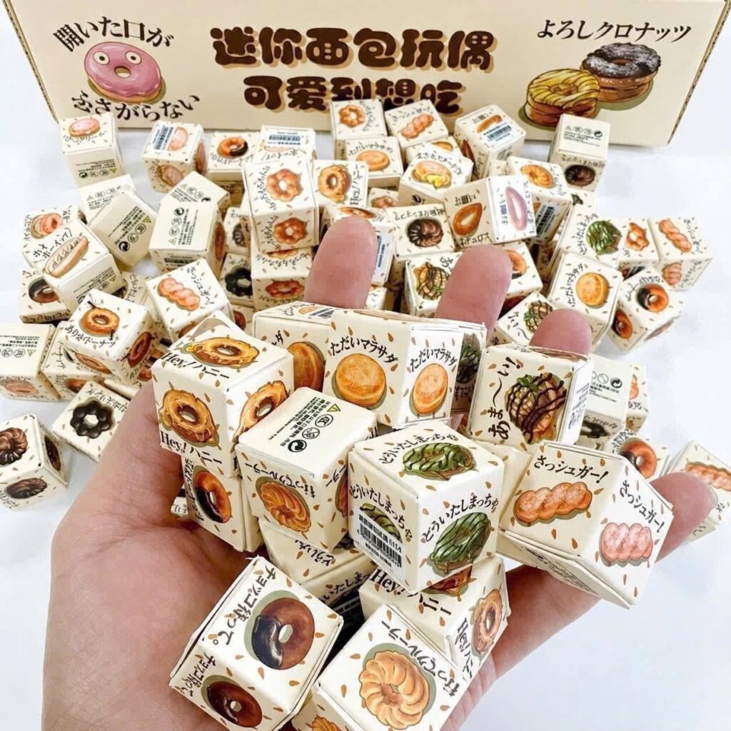 Set 30 hộp mù mini chủ đề bánh