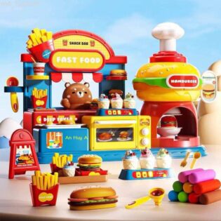 Bộ máy làm burger từ đất nặn