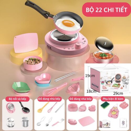 Bộ đồ chơi nấu ăn thật cho bé